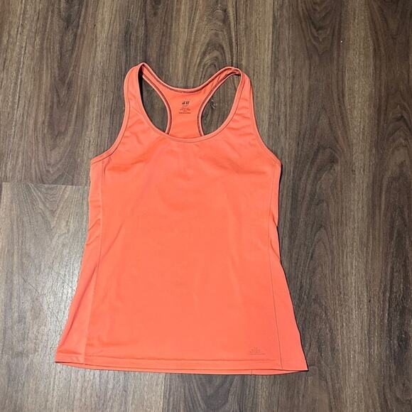 HM Move Tanktop Women M Orange Racerback Workout Activewear Lightweight Summer - Picture 3 of 5